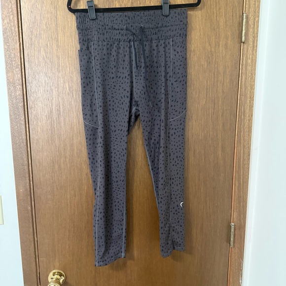 ZYIA Pants - Black Dotted Performance Leggings